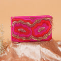 FUSCIA SCARLET CLUTCH BAG