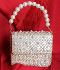 PEARL SHIMMER PURSE WITH HANDLE