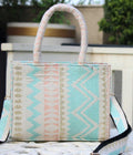 WEAVED PASTEL SMALL TOTE BAG