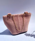 VELVET PINK BUCKET SLING BAG
