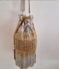 ELIXIR SEQUINS FRINGED POTLI BAG