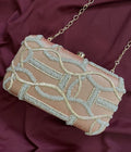 INDO-ZARDOZI ROSE GOLD CLUTCH