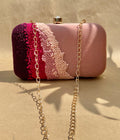 WAVES OF PINK CLUTCH BAG